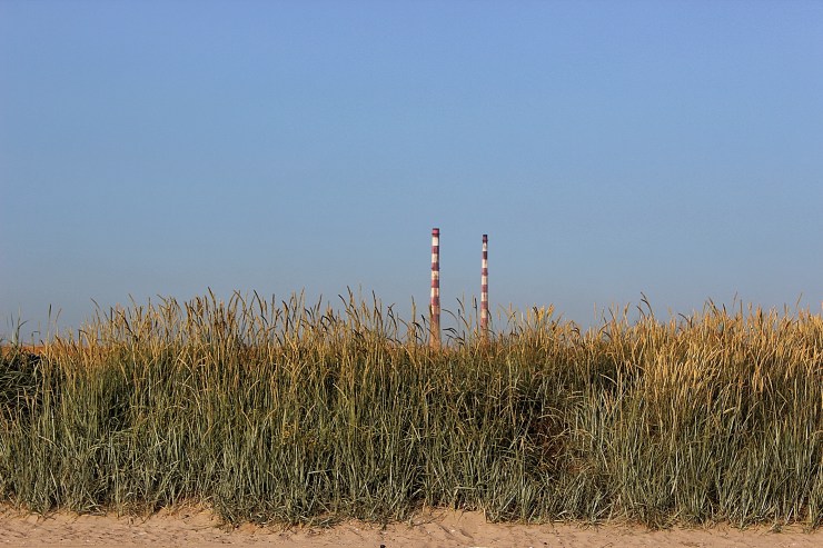 Pigeon Towers from Dollymount Strand
